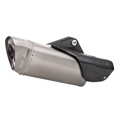 R1 Rear Section Universal Exhaust Pipe 51mm Non-Destructive Installation Cbr650R Zx4R Z800 321R 250Rr (Motorcycle exhaust pipe) - r1-titanium-color-imitation-carbon-cover-tail-section