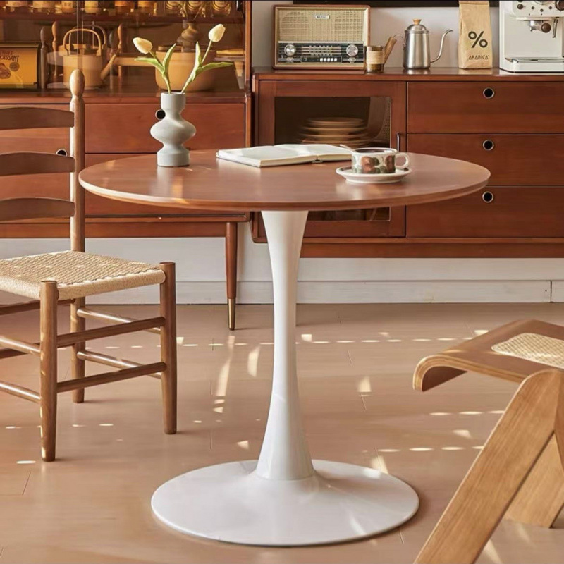 체리색 Fas 등급 오크 순수 원목 업그레이드된 무게와 두꺼운 테이블 다리