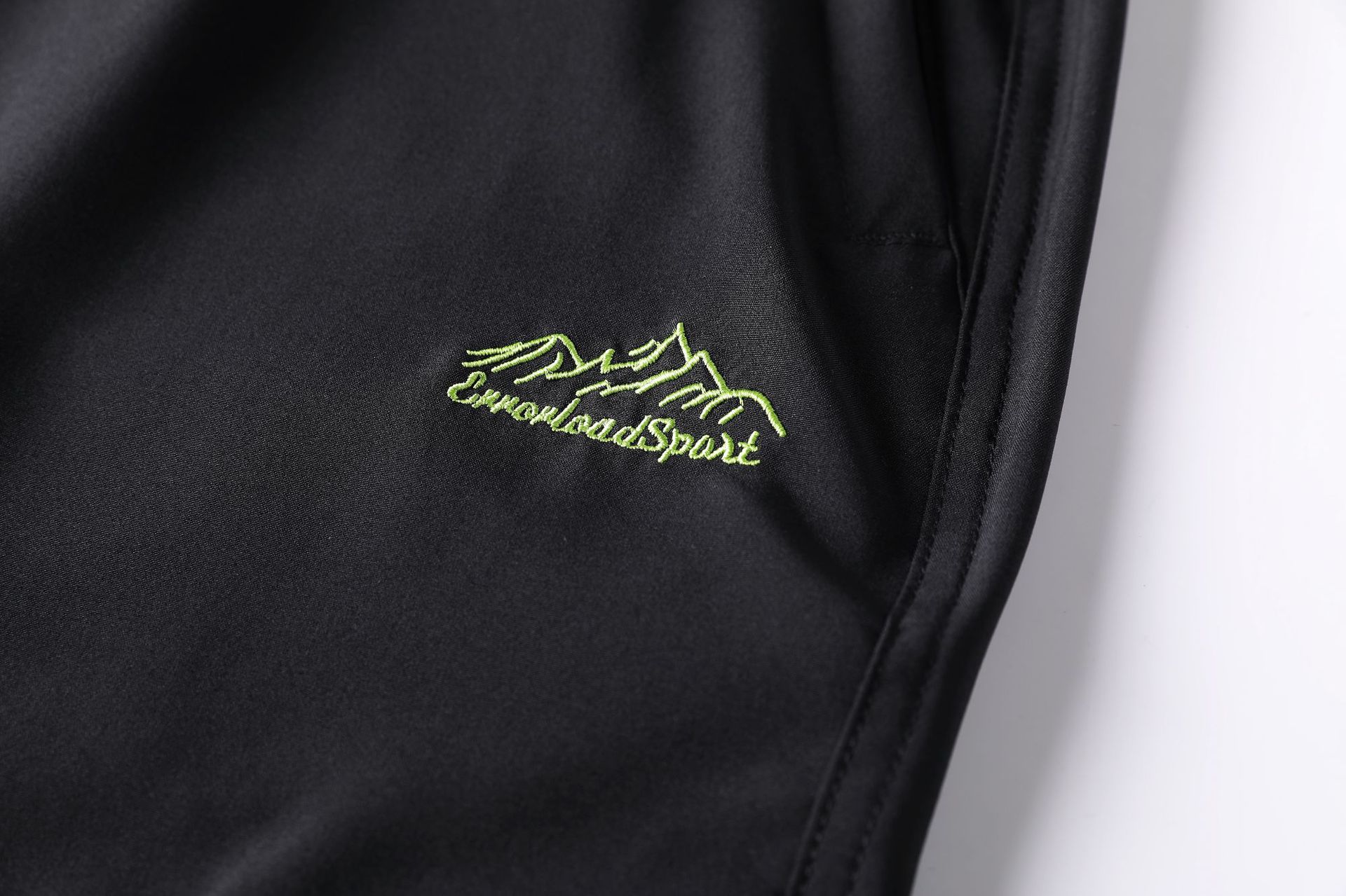 ​​Leichte Cargo-Wanderhose für Herren, Sommer-Outdoor-Arbeitshose mit schnelltrocknendem, winddichtem Stoff, gerader Schnitt für Reisen und Camping, Schwarz/Grau​​_voghion.com