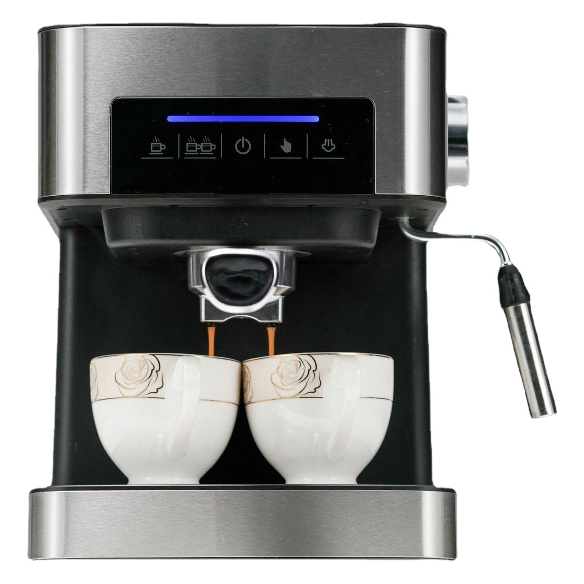 Coffelady automática máquina de café espresso italiano bomba de pantalla táctil de acero inoxidable presión de espuma de leche máquina de café