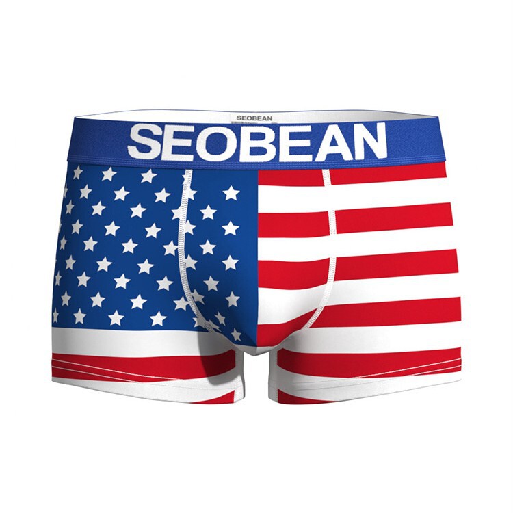 Seobean Men's Underwear New Product World Cup Series Boxer Briefs Stylish Comfortable Breathable Low-Waist Seobean Men's Underwear New Product World Cup Series Boxer Briefs Stylish Comfortable Breathable Low-Waist