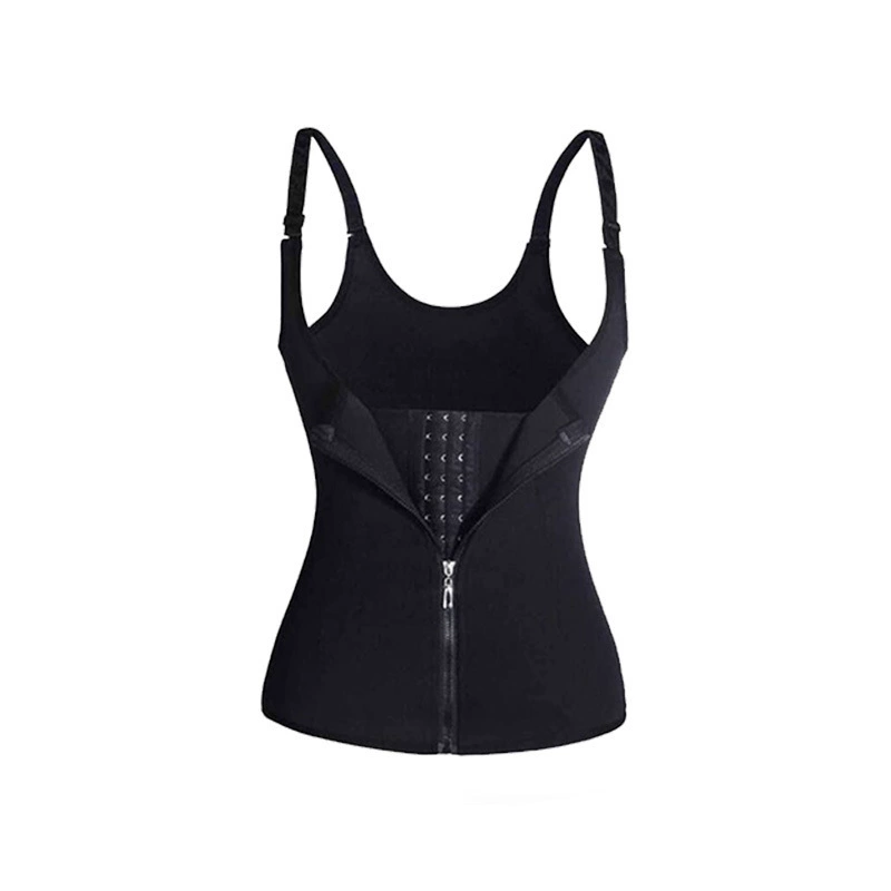 Постpartum Shapewear жилет с молнией на переднем плане, регулируемые лямки, талия-утяжка, топ на бретелях