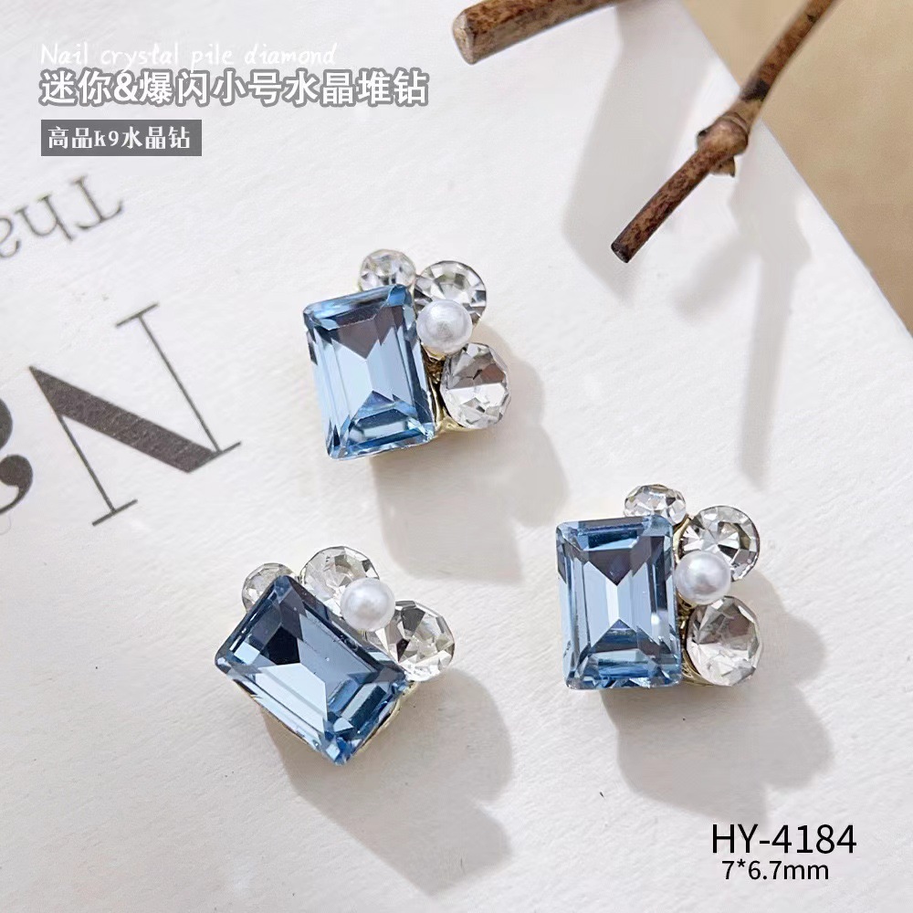 Z225 - 완성된 다이아몬드 스택 - 블루 직각