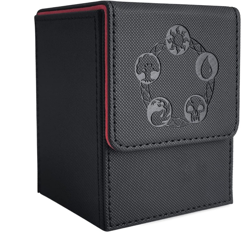 Tarjeta DE LA Caja de tarjeta de almacenamiento Caja de tarjeta magnética ptcg Pocket Monster Bao Ke Meng Cubierta Caja de tarjeta de juego de mesa de almacenamiento