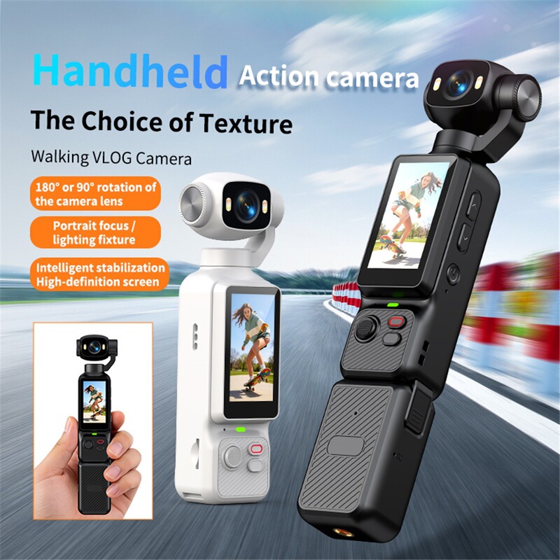 Lk-033 Handheld Sports Camera with Wireless Connection, Capable of Taking Photos and Recording in High Definition, Anti-Shake, for Outdoor Sports and Facial Recognition