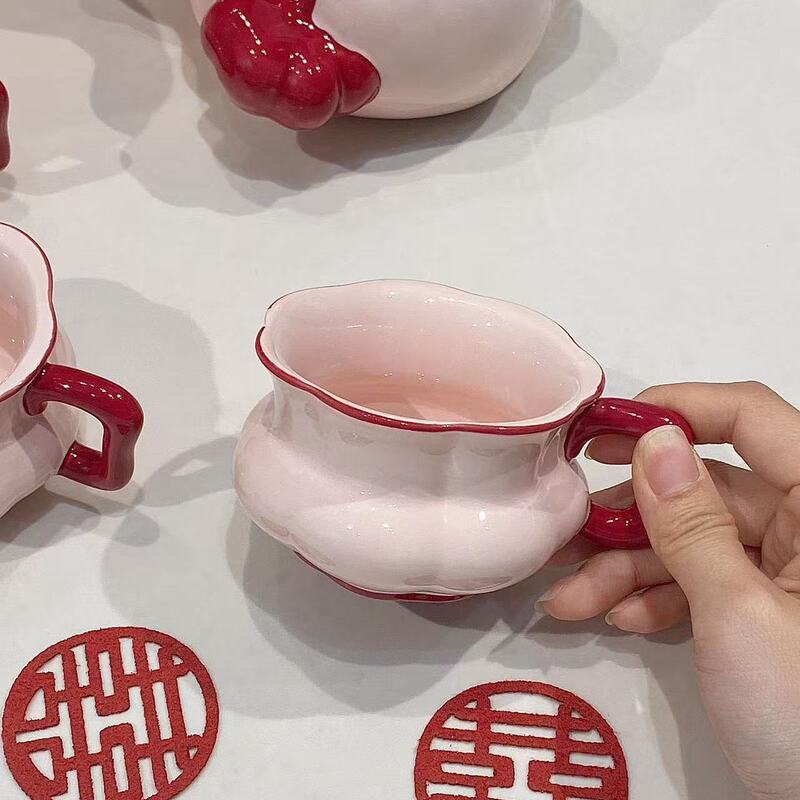 功夫茶杯茶壶客厅待客新家乔迁礼物南瓜茶具套装2025新款家用陶瓷|undefined