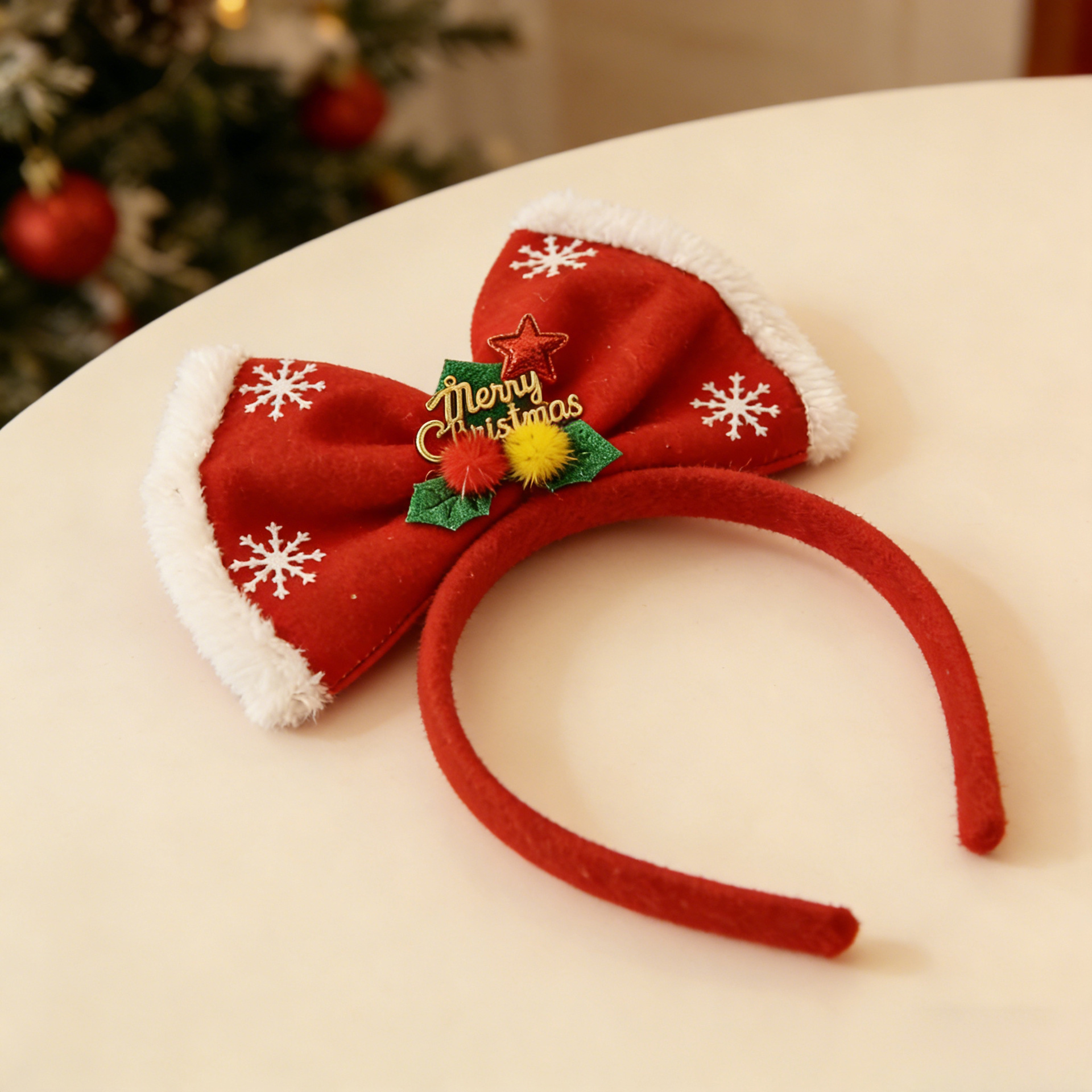 Navidad arco para el cabello de vacaciones fiestas accesorios de fotografía niños adultos Navidad decoración para el cabello