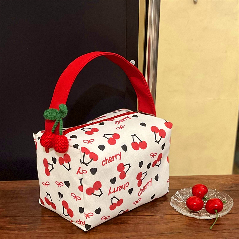 Large Capacity Storage Bag All-Match Cute Cosmetic Bag Women's Lunch Bag Underwear Travel Storage Bag Mini Handbag