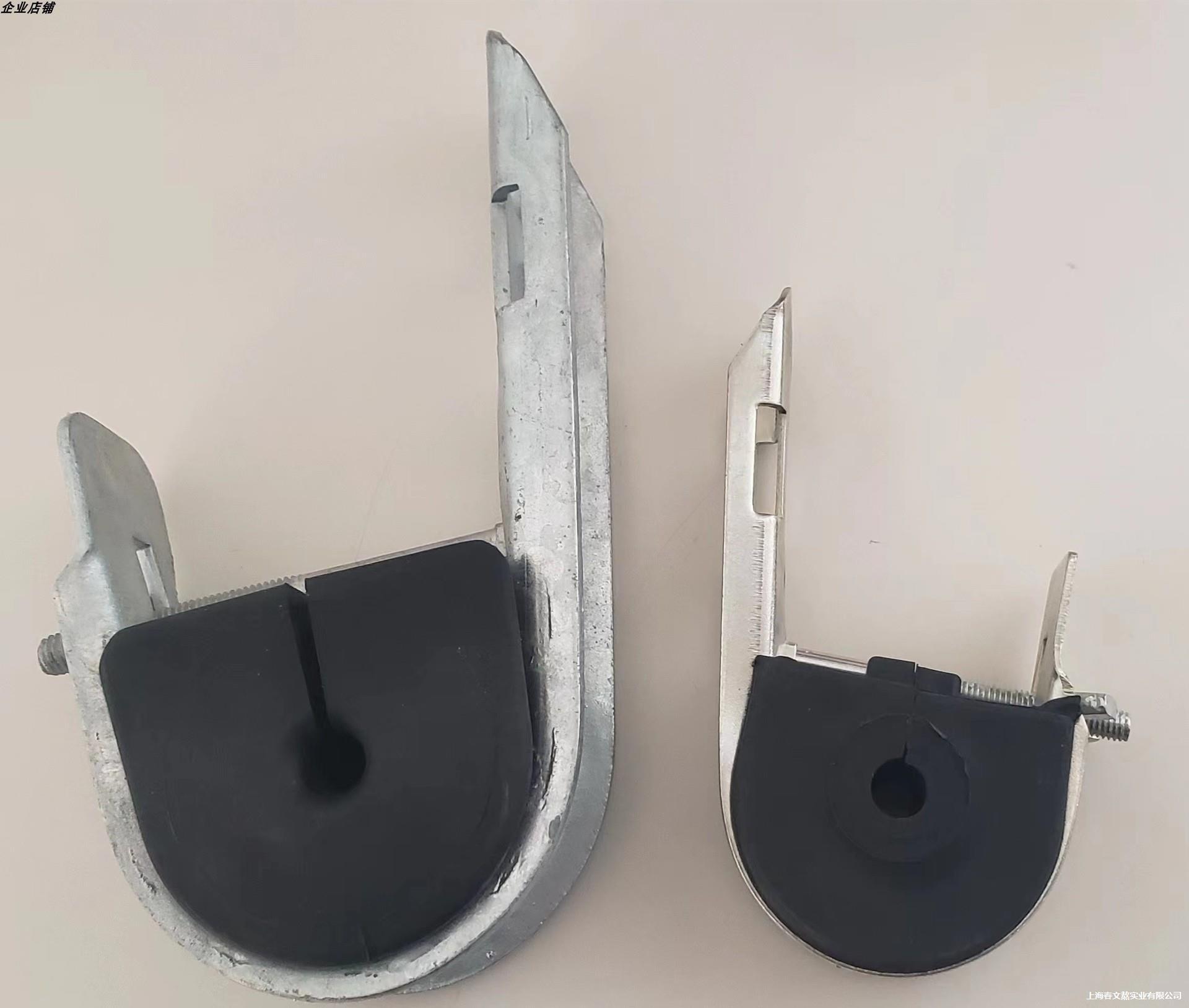 ADSS光缆悬垂线夹 悬垂夹具 吊线夹悬垂 J型挂钩 橡胶吊线夹金具