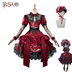 第五人格の少女ザクロ皿さんcos服気象学者茶休さんコスプレ衣装セット