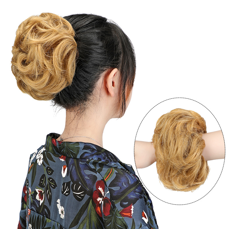 Heißverkaufte neue Perücken, Haarringe, Damengummibänder, Fleischbällchen, Haartaschen, Faule Leute, Lockenwickler, flauschige Spicy Girl Chicken Coop-Kopfbedeckungen_voghion.com