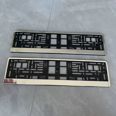 Cross-Border Russian Car Plastic License Plate Frame Material Is Lightweight and Durable, Protective Frame Alloy License Plate Frame Manufacturer Wholesale