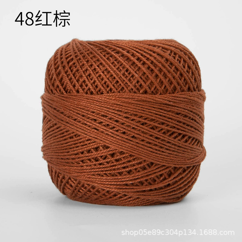 Шёлковая crochet нить шарики, 3 размера, разноцветная пряжа для вязания сумок и крючком