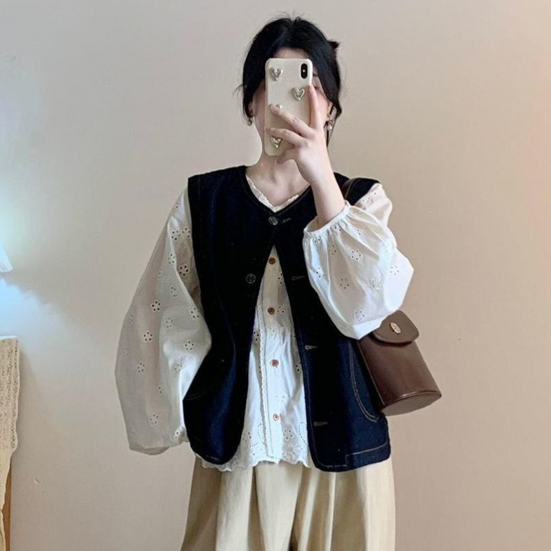 Set, vest, shirt