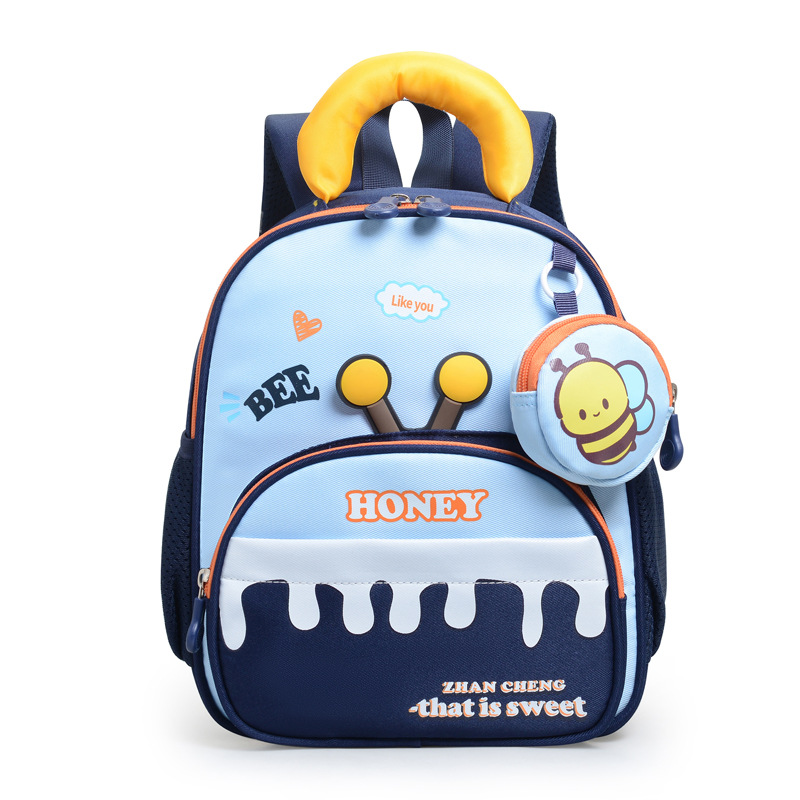Bolsas infantiles preescolares respirables mochila de dibujos animados para niños 2025 nuevo lindo bebé niñas mochila de jardín de infantes