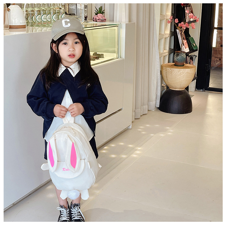 150g Weight Plush Fashion Element Zipper Closure Type Double Shoulder Straps Strap Type Functional Backpack Bags Type Casual Occasion Nylon Material Kids Backpack Backpack Solid Color Pattern All Seasons Season Unisex Gender Cute Style Oval Shape Solid Color Casual Kids Backpack Functional Backpack 5