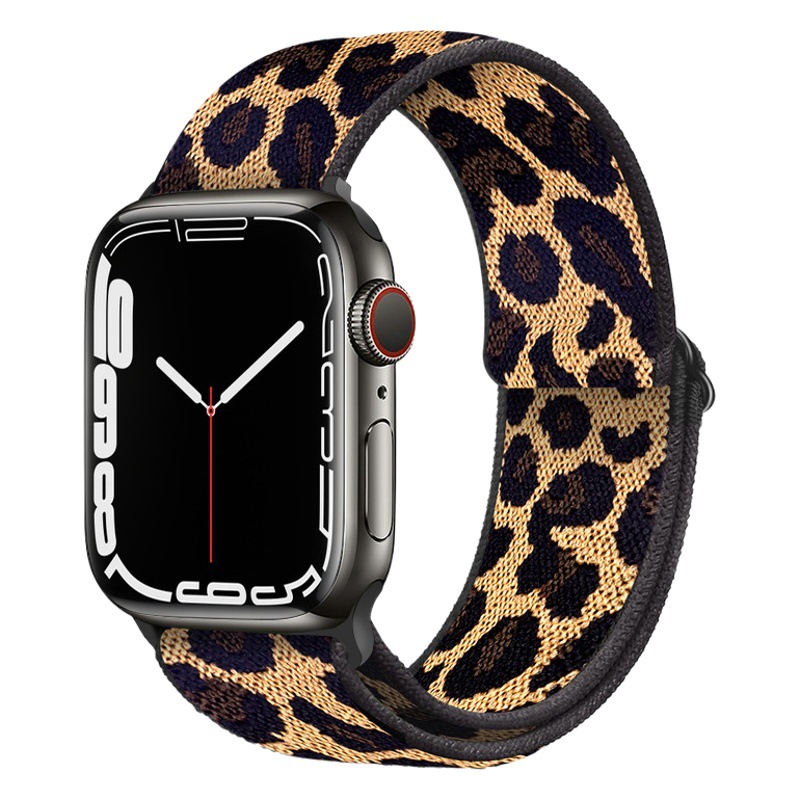 applewatch5/6/7/8/SE Apple Decorative Nylon Stretch Strap Plastic Interface Apple Strap