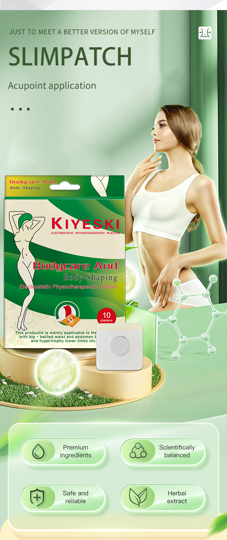 Slimming Navel Patch Body Care Self Adhesive 10 Patches Per Box quality and texture