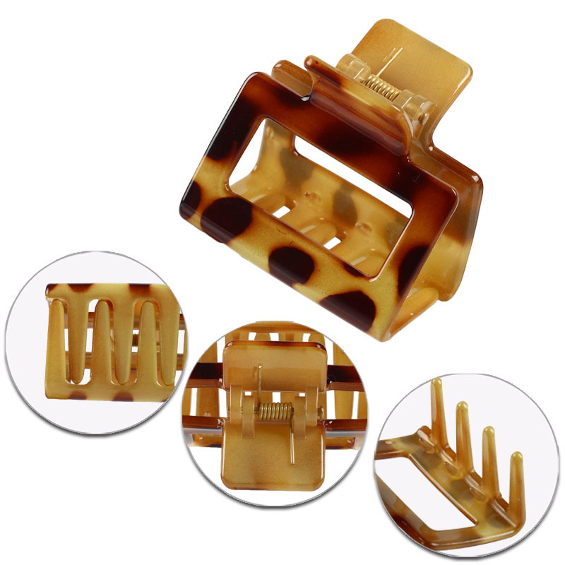 Sexy estampado de leopardo alta Cola de Caballo apretón del pelo temperamento diosa tiburón clip grande y mediano tamaño pequeño PC accesorios de agarre del pelo accesorios ventas directas de fábrica