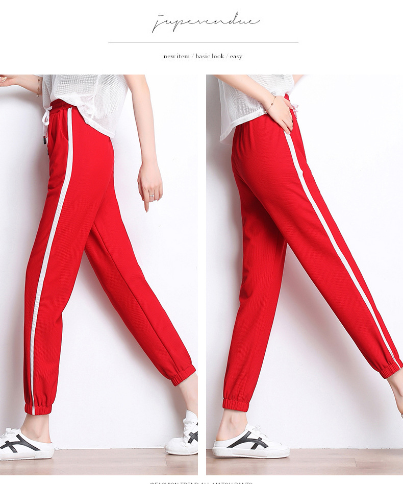 mesh elastic waist breathable sports pants  NSYY39262