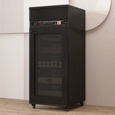 Placement Cabinet, Power Amplifier Cabinet, Electric car big tripod - bk01-black-20u-particle-board