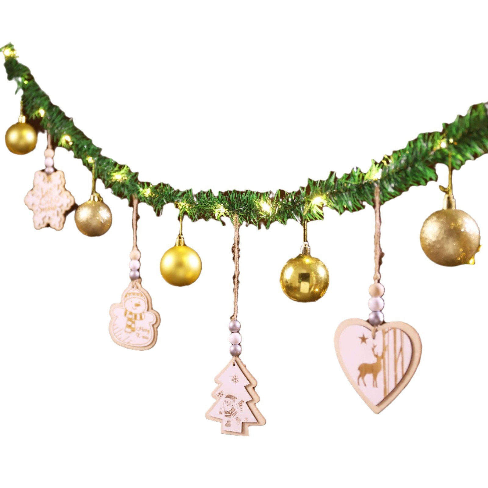 Adornos de lana de Navidad de Amazon transfronterizos, decoración de escenas navideñas, colgantes, fábrica de colgantes creativos al por mayor