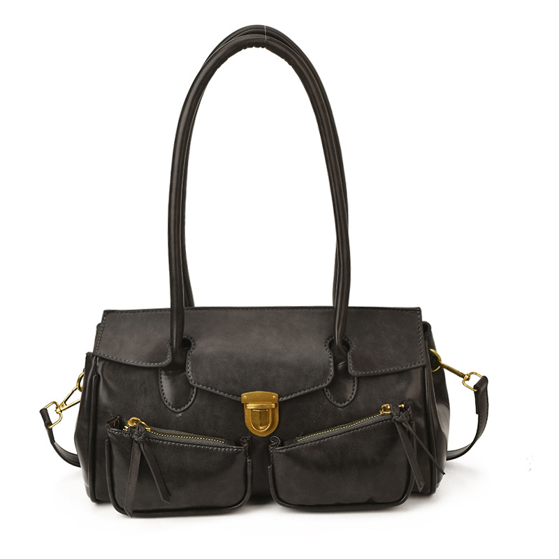 Bolso de mujer de explosión transfronteriza, bolso de tracción retro, bolso de viaje, bolso de hombro, maletín de brazo, bolso de hombro