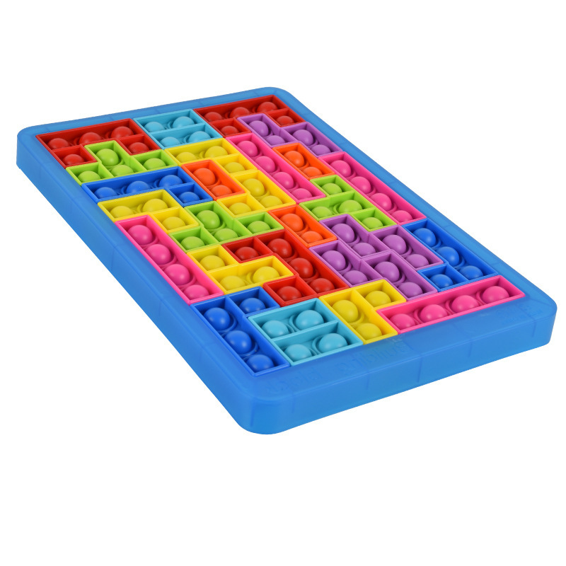 Cruzar la frontera deratización pionero Tetris rompecabezas DIY de silicona cambiante forma geométrica concentración