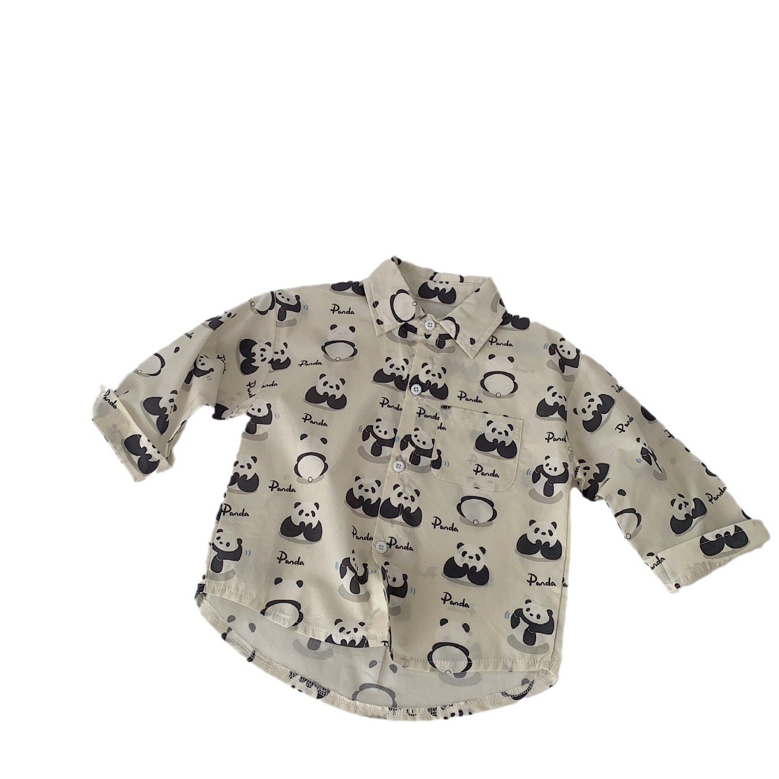 Camisa para niños Maibao Primavera 2025 Nuevos productos Cárdigan de oso Niños y niñas Camisa estampada de dibujos animados Chaqueta casual