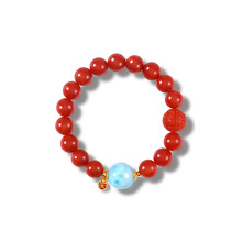 �F؛��Ȼ�M���ϼt�ִ�Ů��S925�y�18K�𺣼yʯ10mm�A����朹��S