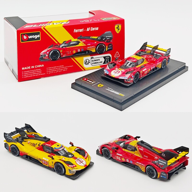 1:64 Scale Ferrari 499P Le Mans Lamborghini 3000Th Anniversary Edition Realistic Car Model Metal Alloy Car 1:64 Scale Ferrari 499P Le Mans Lamborghini 3000Th Anniversary Edition Realistic Car Model Metal Alloy Car