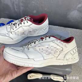 跨境贸易巴家18系列板鞋男女同款真皮潮流时尚运动休闲老爹鞋现货