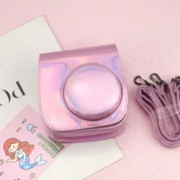 Сумка-органайзер для камеры Polaroid Mini11, PU лазерная отделка, регулируемый ремень, магнитная закрутка