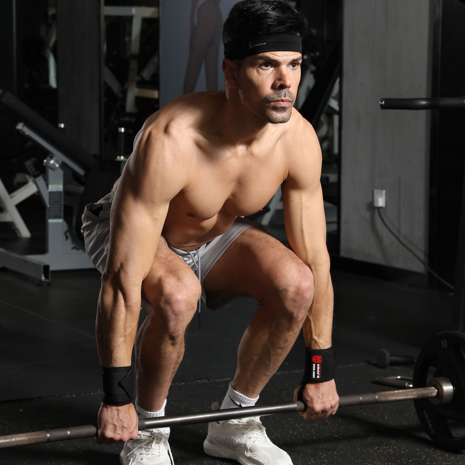 Protector de muñeca profesional de acondicionamiento físico vendaje anti-esguince entrenamiento de fuerza masculino y femenino levantamiento de pesas tirón duro ajustable correa de muñeca