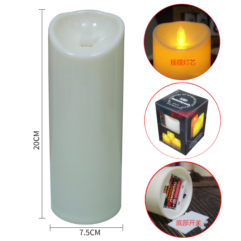 LED vela electrónica de control remoto concierto de boda sin humo falso vela guión matar decoración de cumpleaños romántico transfronterizo