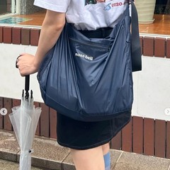 オリジナル オーダーモント*ベル アウトドア 機能的 大容量 超軽量 破れにくい 防水 チェック柄 ナイロン クロスボディバッグ 男女兼用