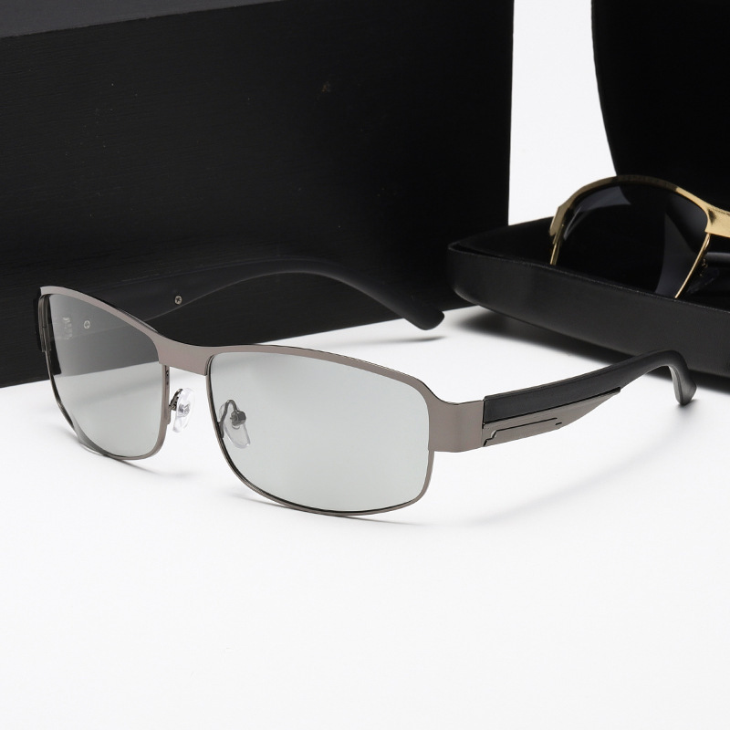 2024 New Upgraded Polarized Sunglasses Men's Fashion Color-Changing Metal Glasses Driver Driving Glasses Fishing Ride