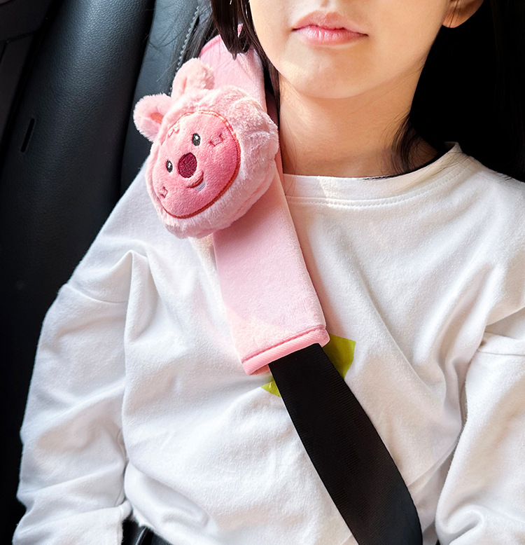 Car seat belt shoulder pad cute high-end feeling little beaver loopy ruby doll car interior decoration