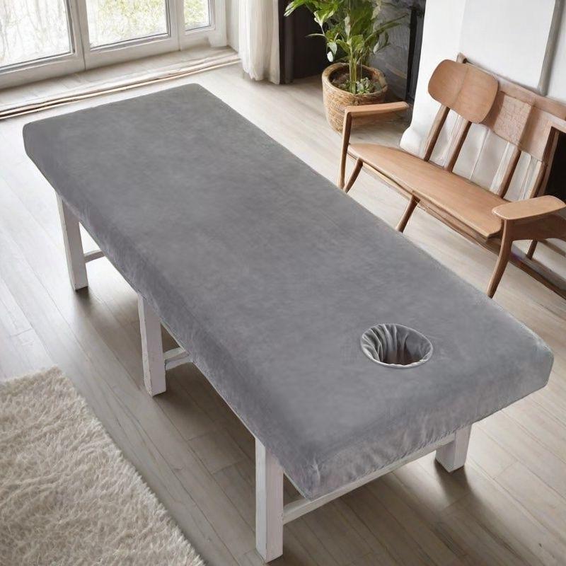 Beauty Bed Cover Crystal Velvet Bed Sheet Protective Cover Massage Massage Therapy Clinic Bed Sheet Cover Baby Velvet with Holes Can Be Ordered