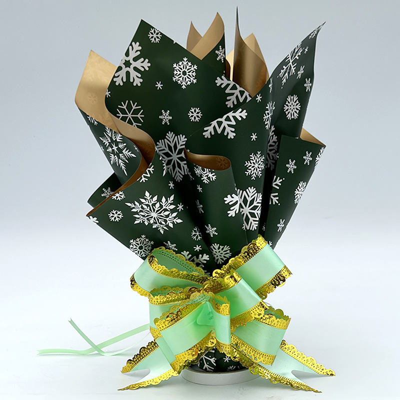 Navidad impermeable fruta regalo ramo floral papel de embalaje de Nochebuena regalos serie de regalos materiales DIY image 8