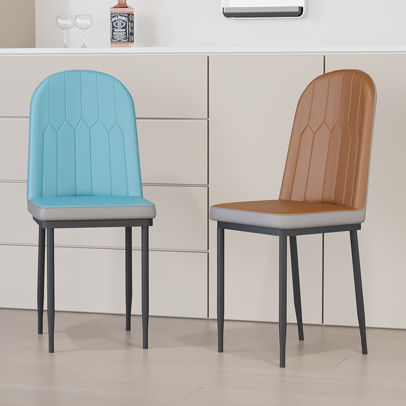 Silla de comedor de lujo ligera, taburetes domésticos, estilo nórdico simple, mesas y sillas de maquillaje en línea, restaurantes de hotel, mesas y sillas de comedor de hierro forjado