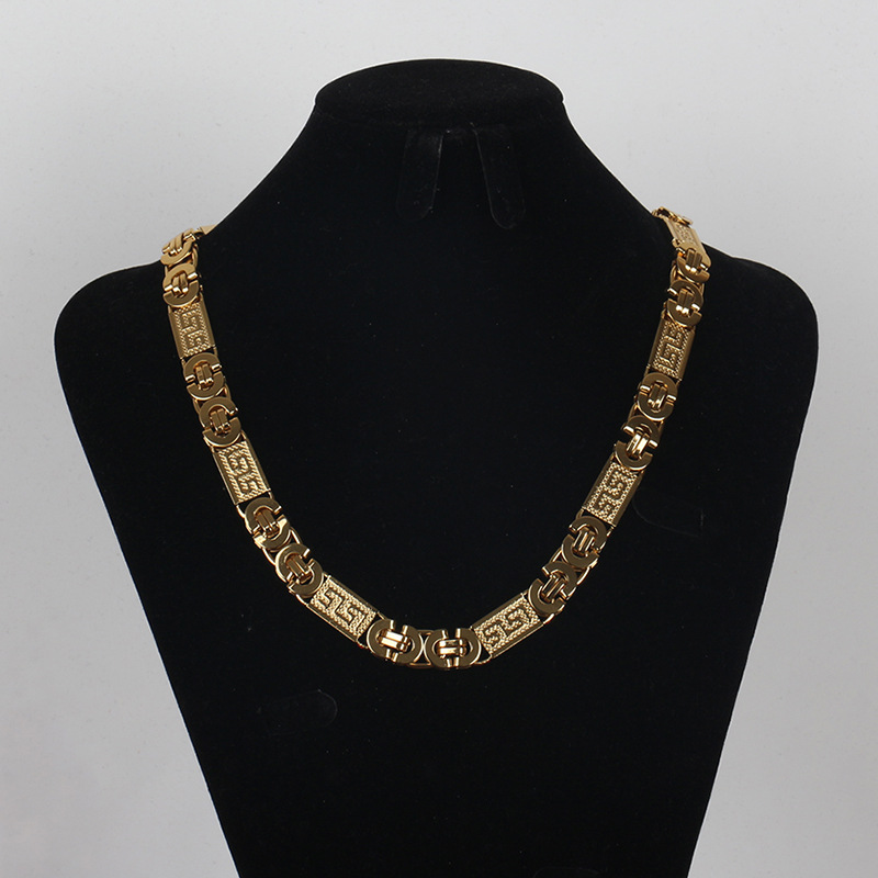 Other Necklace Stainless Steel Gold