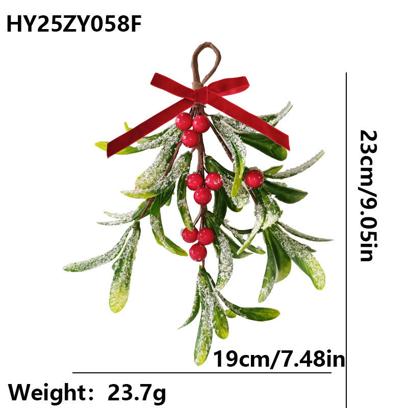 ヨーロッパとアメリカのクロスボーダークリスマスデコレーション、イチジクのハンギングオーナメントシリーズ、模擬緑の植物、ベリー、小さな花束、ソース工場|undefined