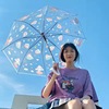 Cuolomi umbrella automatic folding Jade Guidou transparent umbrella female cartoon student KT cat cute long -handle umbrella ins