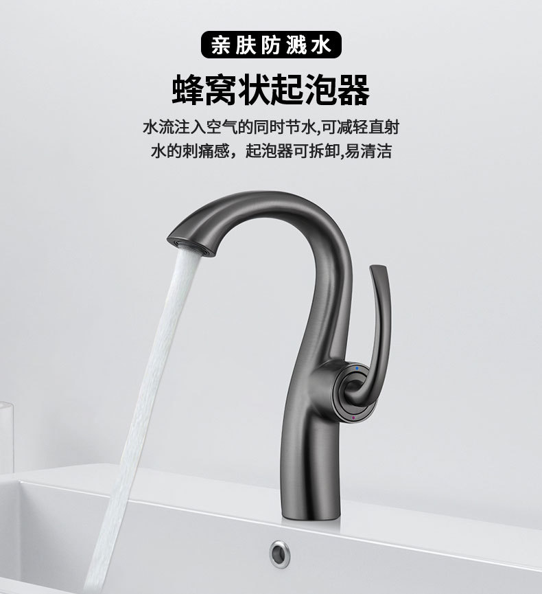 New retro faucet, household washbasin, bathroom cold and hot washbasin, black factory wholesale, cream white undefined