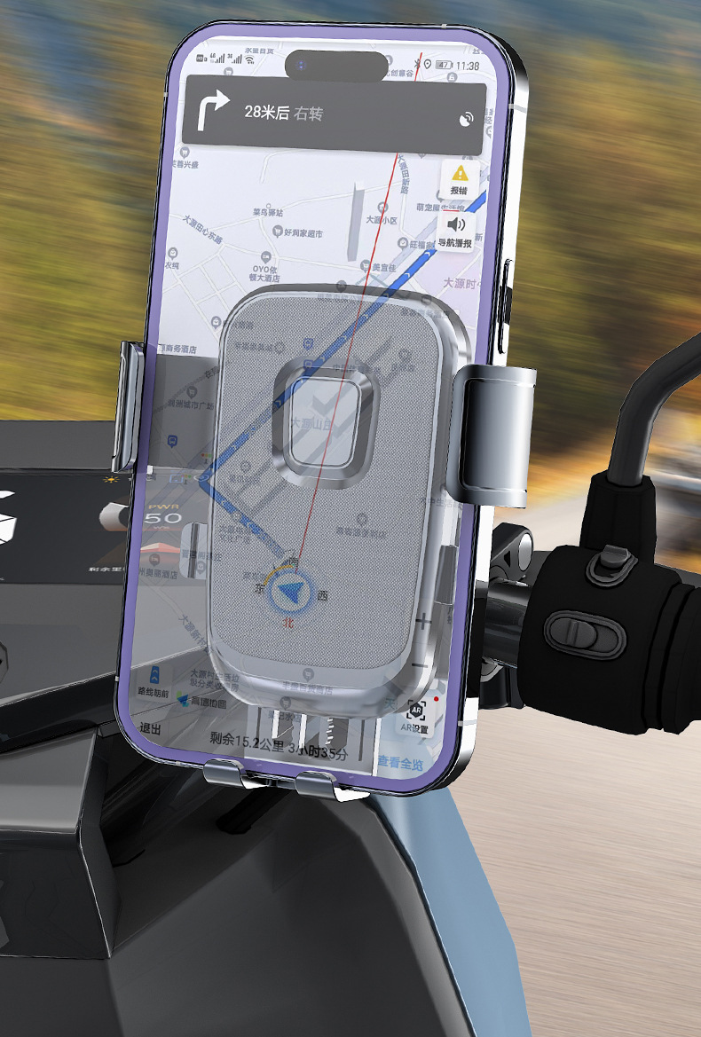 Newly Upgraded Universal Motorcycle and Tricycle Handlebar Phone Holder That Doesn'T Shake