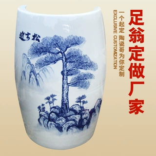 中药熏蒸排湿排寒陶瓷泡脚桶负离子活瓷足翁景德镇陶瓷蒸脚缸厂家