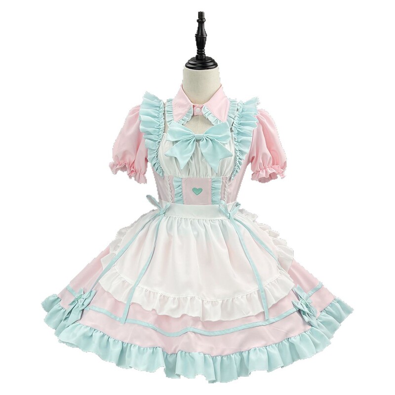 新品ロリータロリータワンピースメイド服ソフト妹カフェ二次元Lolita洋服メイド服|undefined