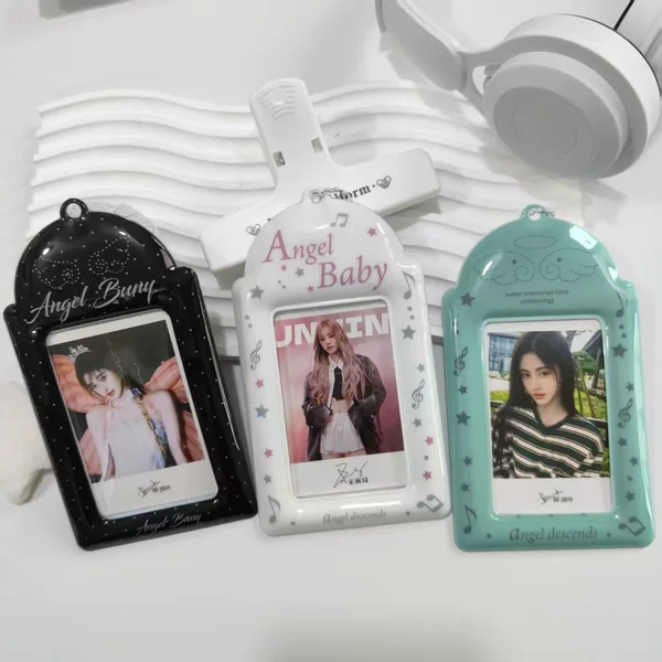 Angel Wings Pvc Cute Card Holder Idol Small Card Meal Card Campus Card Star Chasing Storage Pendant