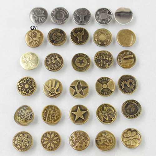 5 pieces of jeans button 17MM box pack 50 sets of jeans button metal I-beam button jeans button belt pants button 